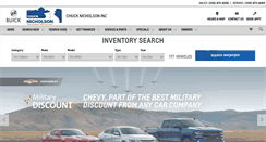 Desktop Screenshot of chucknicholsonchevy.com